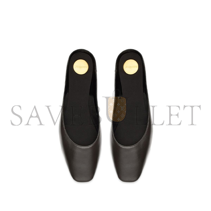 YSL LIDO SLIP-ONS IN SMOOTH LEATHER 825328AADF02245